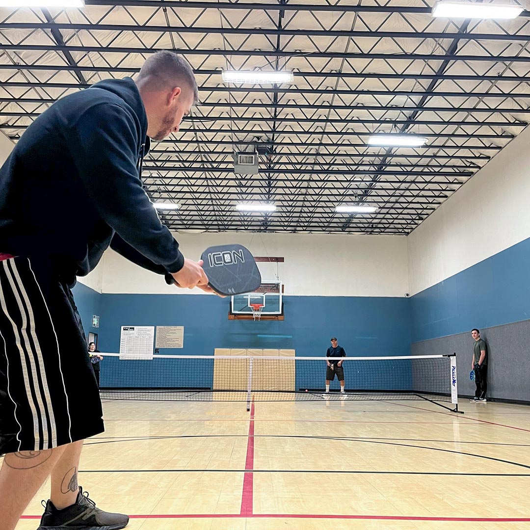 Members playing pickleball